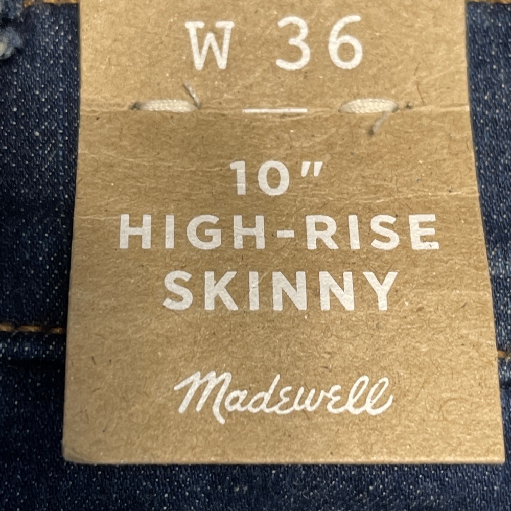Madewell Jeans Size 36 High Rise Skinny Jeans Medium Wash - Picture 7 of 9